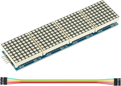 لوحة مصفوفة LED WWZMDiB 5V MAX7219 مقاس 8x8x4 متوافقة مع Arduino DIY (WWZ0506) in Saudi Arabia