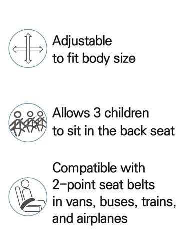 801 Child Restraint Vest – Lightweight Portable Car Seat Belt Positioner, Travel Safety Harness (Ages 3–6, Light Blue) in Saudi Arabia