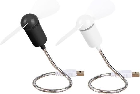 5 قطع من مراوح USB الصغيرة المرنة الصغيرة الهادئة لتبريد الكمبيوتر المحمولة الشخصية للسفر المكتبي - لون عشوائي in Kuwait
