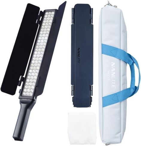 NANLITE Wand 30W RGB LED عصا فيديو محمولة، 2700K إلى 7500K ثنائي اللون، التحكم في التطبيق ملء الضوء لتسجيل الفيديو، البث المباشر (أزرق منتصف الليل) in Kuwait