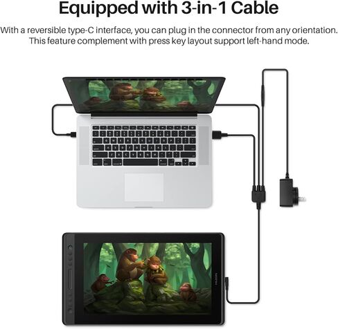 HUION KAMVAS Pro 16 Drawing Tablet with Screen and HUION Large Size Artist Drawing Glove in Saudi Arabia