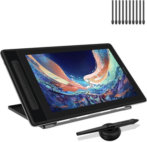 HUION Kamvas Pro 13 2.5K QHD Graphics Monitor Drawing Tablet and HUION 10 Pack Replacement Nibs PN05A in Saudi Arabia