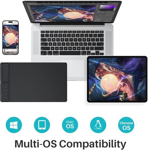 HUION Inspiroy 2 Medium Drawing Tablet and Large Size HUION Artist Drawing Glove in Saudi Arabia