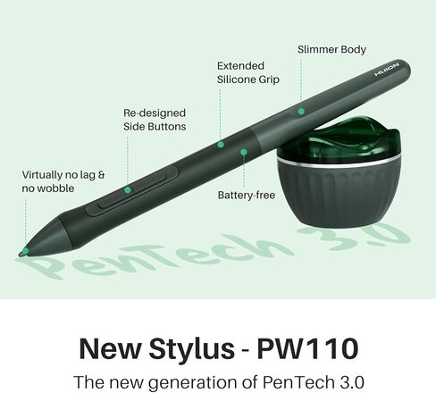 تابلت الرسم HUION Inspiroy 2 متوسط ​​الحجم وقفاز فنان كبير الحجم من HUION in Saudi Arabia