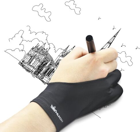 تابلت الرسم HUION Inspiroy 2 متوسط ​​الحجم وقفاز فنان كبير الحجم من HUION in Saudi Arabia