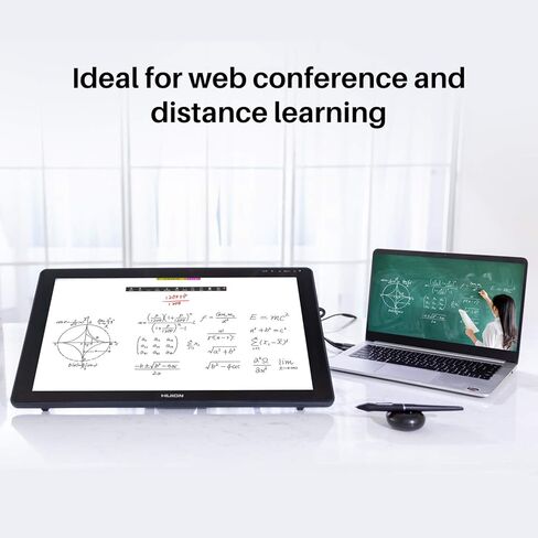 تابلت رسم HUION Kamvas 22 Plus QLED مع شاشة مغلفة بالكامل، وصلة USB-C، وإمالة 140% sRGB، وتابلت رسومات 21.5 بوصة وقفاز كبير الحجم in Saudi Arabia