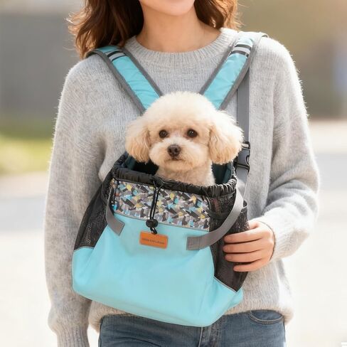 Cinf Backpack Adjustable Pet Front Cat Dog Carrier Bag Easy-Fit Traveling Hiking Camping Puppies Outdoor Use Black in Saudi Arabia