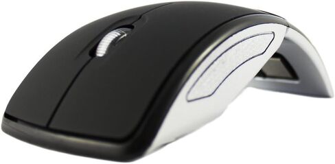 SANOXY 2X Value Pack for Microsoft Laptop 2.4ghz Wireless Foldable Folding Arc Optical Mouse USB (Black and White) in Saudi Arabia