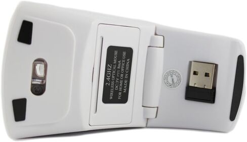 SANOXY 2X Value Pack for Microsoft Laptop 2.4ghz Wireless Foldable Folding Arc Optical Mouse USB (Black and White) in Saudi Arabia