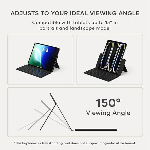 Satechi OntheGo Keyboard & Mouse & Desk Mat, Bluetooth, USB-C Rechargeable, Wireless - Black in Saudi Arabia
