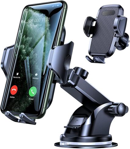 Car Vent Universal Cell Phone Mount Hands Free Phone Holders(Black,Suction Cup Model) in Saudi Arabia