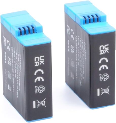 2000mAh 2-Pack Battery, Long Endurance, Large Capacity Batteries Support Fast Charge for Hero 12, Hero 11, Hero 10, Hero 9 Camera Charger Accessories in Saudi Arabia