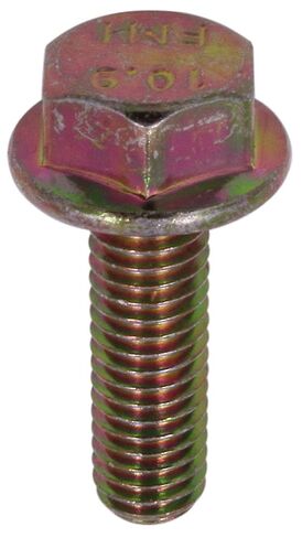 U-Turn - M12-1.75 x 40 مم مسمار ذو شفة سداسية Din 6921 10.9 زنك أصفر (5 عبوات) in Saudi Arabia
