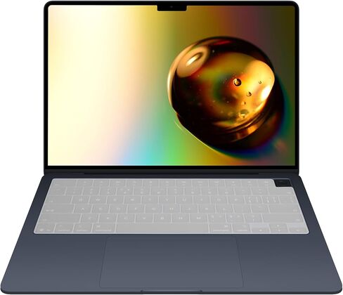 kwmobile Keyboard Protector Compatible with Apple MacBook Air 15 M4 2025 A3241 - Universal Silicone Cover - Transparent in Saudi Arabia