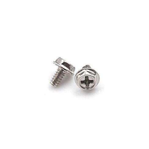 Vaguelly 100pcs Silver Pci Mounting Screws 6#-32x6mm Round Head Replacement Fasteners for Computer Case Power Supply Gaming PC Chassis in Saudi Arabia