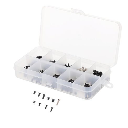 Vaguelly 500pcs Stainless Steel Flat Head Computer Screws Set, Countersunk Wear-Resistant Screws for Laptop Repair and Electronics Maintenance in Saudi Arabia