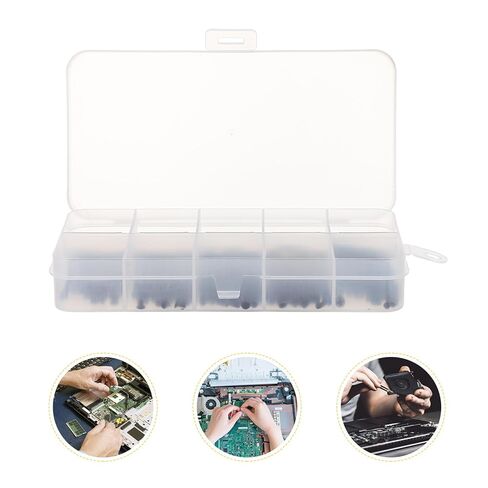 Vaguelly 500pcs Stainless Steel Flat Head Computer Screws Set, Countersunk Wear-Resistant Screws for Laptop Repair and Electronics Maintenance in Saudi Arabia