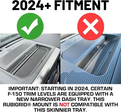 Bulletpoint Mounting Solutions RubiGrid Metal Dash Mount مع 2 حامل هاتف متوافق مع Magsafe متوافق مع 2021-2025 Ford F-150 و2021-2023 Ford Raptor in Kuwait