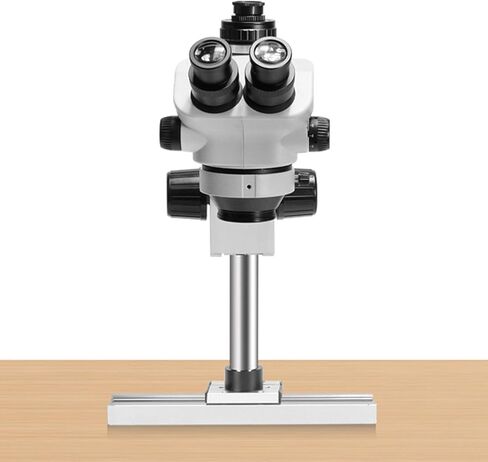 Adjustable Microscope Stand Aluminium Alloy Universal Base Holder Stand, 20kg Load Capacity 360° Adjustable Bracket with Portable Carrying Case in Saudi Arabia