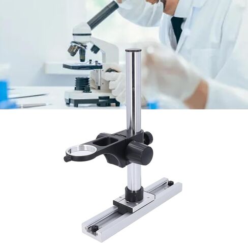 حامل مجهر قابل للتعديل، حامل مسار منزلق من سبائك الألومنيوم للكاميرات، مجهر رقمي، ارتفاع 300 مم وقضبان منزلقة 295 مم، سعة تحميل 20 كجم in Kuwait