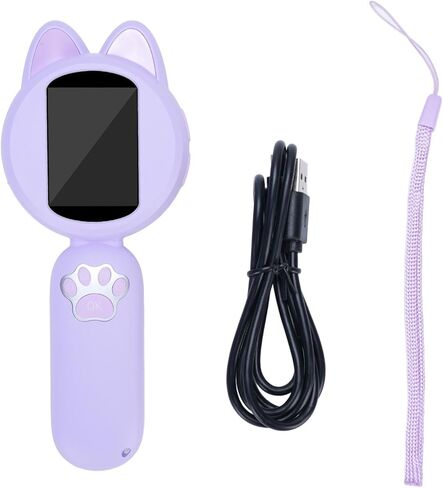 Violet Handheld Microscope, 2 inch HD Screen, 8 LED Lights, Portable Microscope for Kids with Photo and Video, Outdoor Telescope Capabilities in Saudi Arabia