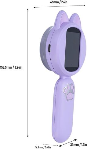 Violet Handheld Microscope, 2 inch HD Screen, 8 LED Lights, Portable Microscope for Kids with Photo and Video, Outdoor Telescope Capabilities in Saudi Arabia