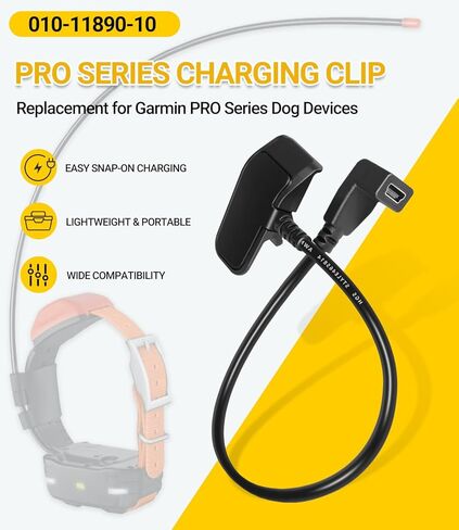 010-11890-10 مشبك شحن بديل من سلسلة PRO لأجهزة الكلاب من سلسلة Garmin PRO، Astro 430، PRO 550، PRO 70، PT 10، Sport PRO، T5 Mini & TT15 Mini in Kuwait