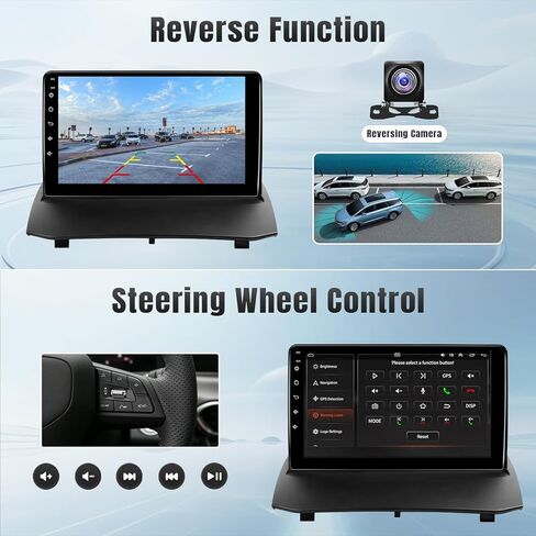 راديو Leadfan لسيارة Ford Fiesta 2009 2010 2011 2012 2013 2014 ستيريو، شاشة لمس IPS 9 بوصة لسيارة Ford Fiesta CarPlay Android Auto Car Stereo Android وحدة بلوتوث GPS FM كاميرا احتياطية تقسيم الشاشة in Kuwait