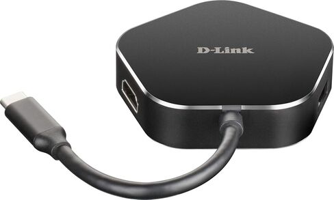 موزع D-Link DUB-M420 4 في 1 USB-C مع توصيل الطاقة، ومنفذ HDMI 1.4 ومنفذي USB 3.0 لجهاز MacBook Pro 2016 أو أحدث، وMacBook Air 2018، وChromebook وSurface Pro 7 [حصريًا لأمازون] in Saudi Arabia