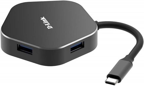 موزع D-Link DUB-M420 4 في 1 USB-C مع توصيل الطاقة، ومنفذ HDMI 1.4 ومنفذي USB 3.0 لجهاز MacBook Pro 2016 أو أحدث، وMacBook Air 2018، وChromebook وSurface Pro 7 [حصريًا لأمازون] in Saudi Arabia