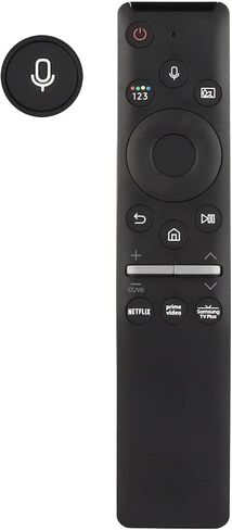 PerFascin 2IN1 BN59-01330A BN59-01329A جهاز تحكم عن بعد صوتي بديل مناسب لتلفزيون Samsung QLED 8K UHD UN55TU850DFXZA UN55TU8200FXZA UN65TU8200 UN85TU8000FXZA QN75Q80TAFXZA QN43Q60T QN43Q6DT in Kuwait