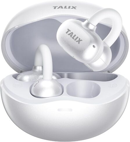 TALIX Ultra Open Ear Earbuds X6, Clip-On Headphone with Directional Sound, Ultra-Light Comfort Fit, Bluetooth 5.4 Wireless Earbuds, 26H Playtime, Spatial Sound, for Running, Workout & Daily Use(Black) in Kuwait
