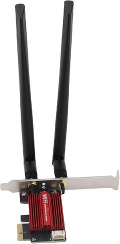 WiFi 6E PCIe Card 4200Mbps PCI Express WiFi Adapter Desktop PCIe Wireless Card Triple Band 6GHz 5GHz 2.4GHz with BT5.2 OFDMA MU MIMO in Kuwait