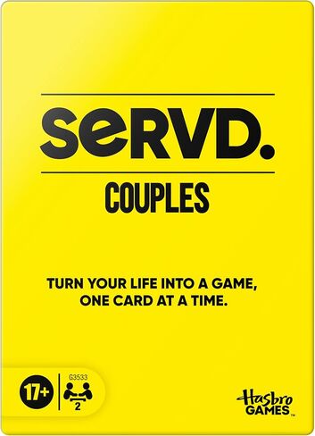 SERVD Hasbro Games Couples Game – Hilarious Real-Life Card Game for Partners – Funny Gifts for Anniversary, Date Nights, Valentine’s Day, White Elephant, Christmas – 2 Players – Ages 17+ in Saudi Arabia