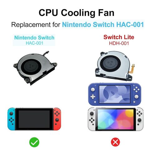 مروحة تبريد داخلية بديلة جديدة متوافقة مع وحدة تحكم Nintendo Switch NS HAC-001 2017 (مع معجون حراري ومفك براغي وملعقة) in Kuwait