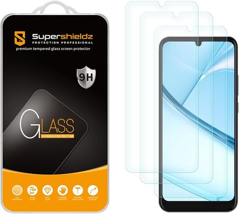 Supershieldz (3 عبوات) مصممة لواقي الشاشة الزجاجي المقوى BLU (View 5 Pro)، مضاد للخدش، خالٍ من الفقاعات in Saudi Arabia