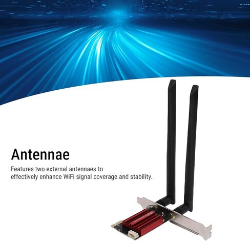بطاقة شبكة PCIe بسرعة 1200 ميجابت في الثانية، محول لاسلكي لسطح المكتب WiFi 4.0 ثنائي النطاق مع هوائيين، لنظام التشغيل OS X in Kuwait
