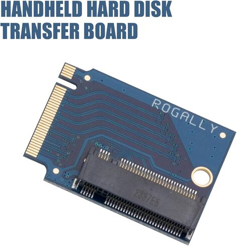 لـ Rog Ally يده المعدلة 2280 استبدال 2230 SSD القرص الصلب توسيع محول بطاقة عالية السعة، M.2 NVME PCIe 4.0 محول الإصبع الذهبي ترقية لوحة المحول 90 درجة أزرق in Kuwait