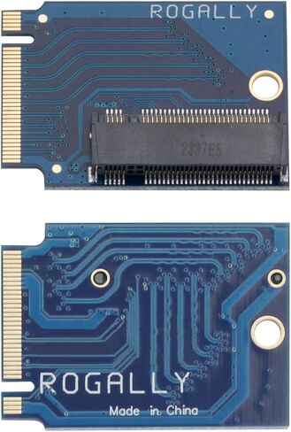 لـ Rog Ally يده المعدلة 2280 استبدال 2230 SSD القرص الصلب توسيع محول بطاقة عالية السعة، M.2 NVME PCIe 4.0 محول الإصبع الذهبي ترقية لوحة المحول 90 درجة أزرق in Kuwait