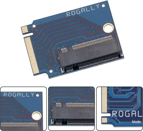 لـ Rog Ally يده المعدلة 2280 استبدال 2230 SSD القرص الصلب توسيع محول بطاقة عالية السعة، M.2 NVME PCIe 4.0 محول الإصبع الذهبي ترقية لوحة المحول 90 درجة أزرق in Kuwait