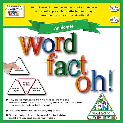 LEARNING ADVANTAGE 2191 Word-FACT-Oh Analogies, Grade: 3 to Multi in Saudi Arabia