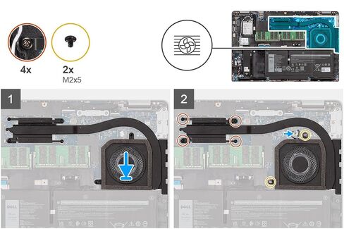 Deal4GO CPU Cooling Fan V0N0P KRX8F Replacement for Dell Latitude 5430 with Integrated Intel Graphics (UMA) in Saudi Arabia