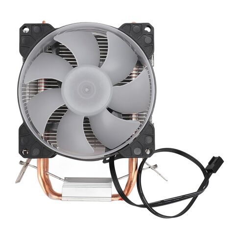 مبرد هواء وحدة المعالجة المركزية RGB، 2 أنابيب حرارة نحاسية مع مروحة FDB مقاس 90 مم، مبرد هواء 48CFM 1800 دورة في الدقيقة لـ LGA115X/1366/775/1200/2011 AM4 AM3 Plus FM2 Plus FM1 in Kuwait