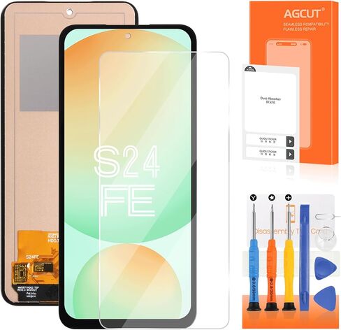 INCELL لشاشة Samsung Galaxy S24 FE البديلة لشاشة Samsung S24 FE LCD SM-S721B SM-S721W SM-S721U LCD محول الأرقام شاشة تعمل باللمس جزء إصلاح بدون إطار in Saudi Arabia