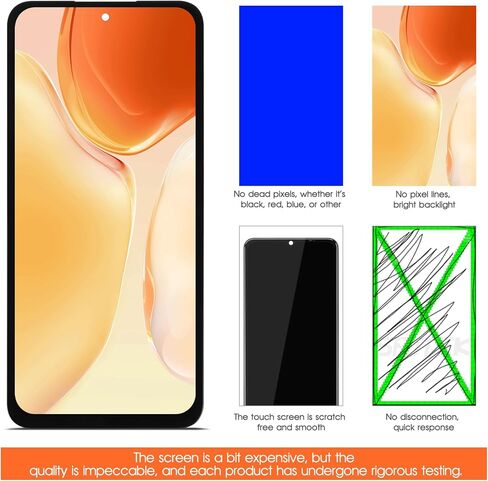 INCELL لشاشة Samsung Galaxy S24 FE البديلة لشاشة Samsung S24 FE LCD SM-S721B SM-S721W SM-S721U LCD محول الأرقام شاشة تعمل باللمس جزء إصلاح بدون إطار in Saudi Arabia