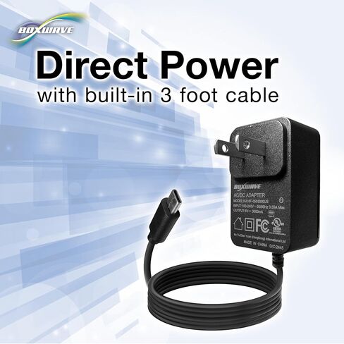 شاحن BoxWave متوافق مع Fujifilm X-T30 - شاحن حائط مباشر (15 وات)، شحن سريع لجهازك باستخدام كابل مدمج بطول 3 أقدام in Kuwait