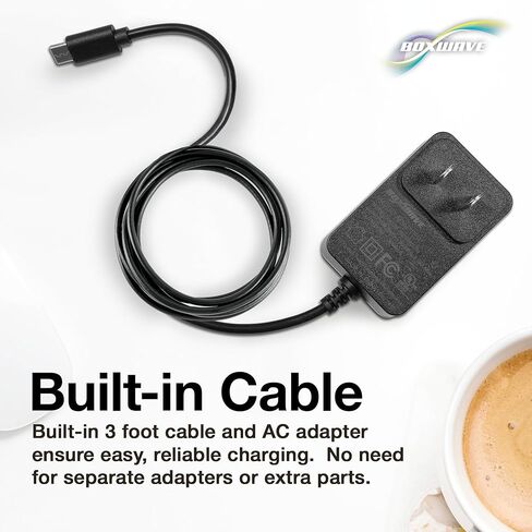 شاحن BoxWave متوافق مع Fujifilm X-T30 - شاحن حائط مباشر (15 وات)، شحن سريع لجهازك باستخدام كابل مدمج بطول 3 أقدام in Kuwait