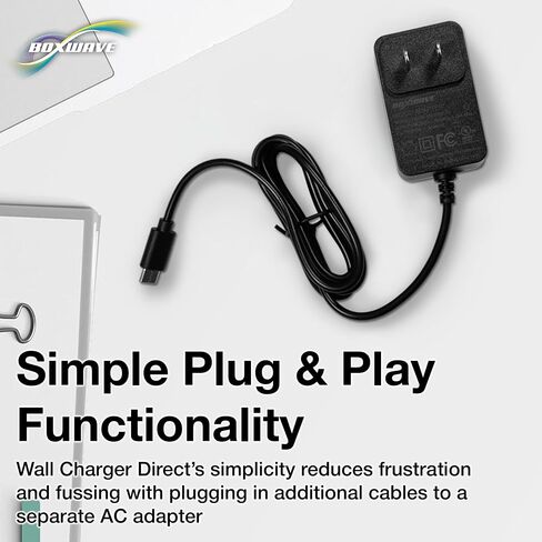 شاحن BoxWave متوافق مع Fujifilm X-T30 - شاحن حائط مباشر (15 وات)، شحن سريع لجهازك باستخدام كابل مدمج بطول 3 أقدام in Kuwait
