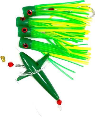 Lobo Lures #245 6" Tuna Tangler Soft Head Daisy Chain Mahi-Mahi, Sailfish, Tuna Trolling Lure in Saudi Arabia