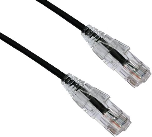 Axiom Memory SOLUTIONLC 12FT CAT6 BENDNFLEX Ultra-Thin SNAGLESS Patch Cable 550MHZ (Black) in Saudi Arabia